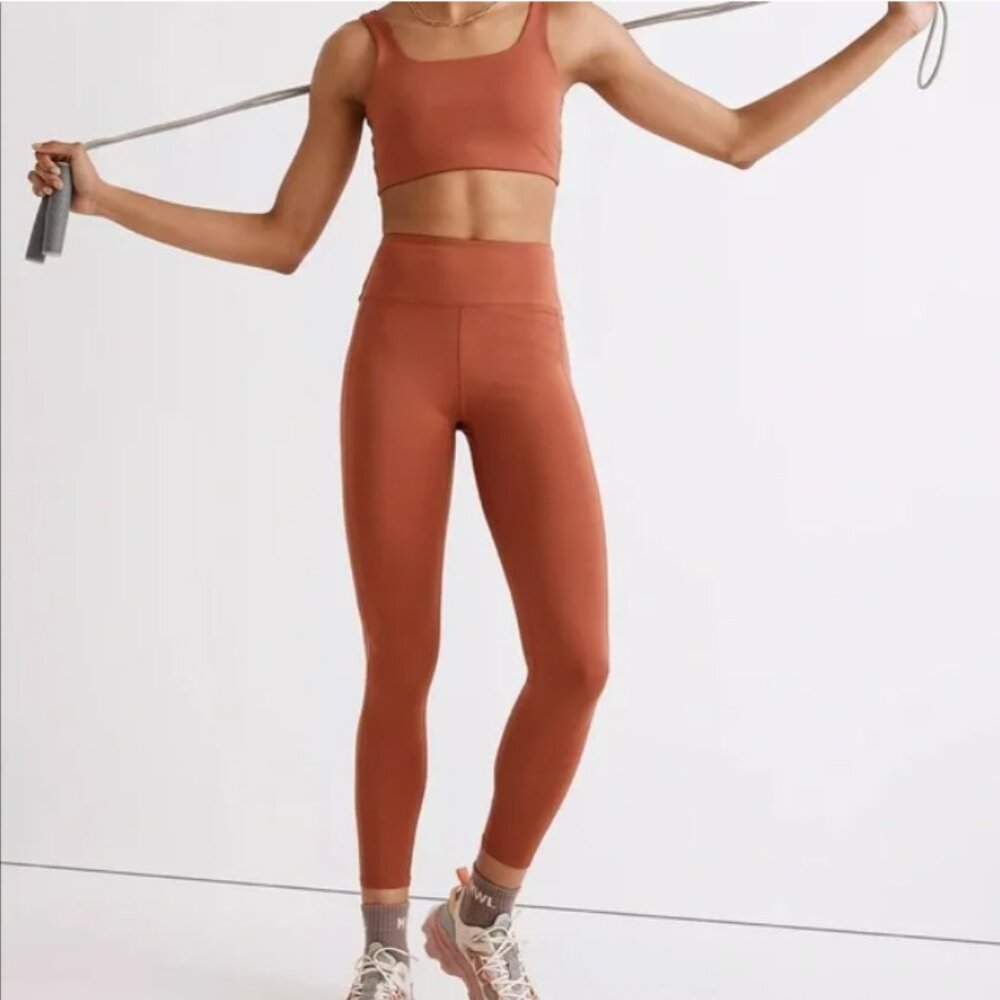 Madewell MWL Flex High Rise 25" Leggings orange XL